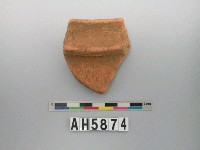 藏品(紅色細砂繩紋陶片)的圖片